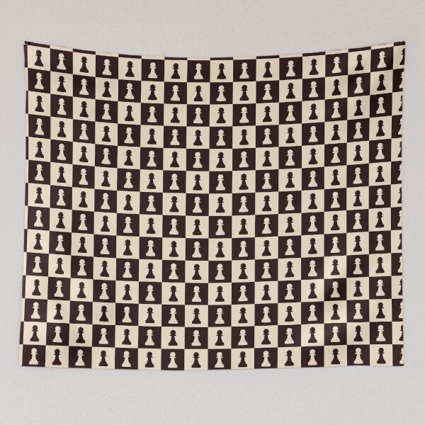 Item preview, Chess pawn pattern black and white checkered designed and sold by Warrioll.