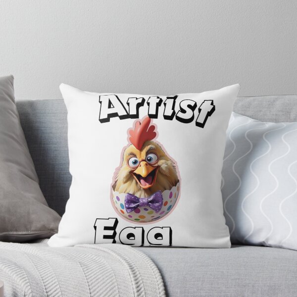 Item preview, Artist egg easter chicken designed and sold by Playful Strokes pom@pom.