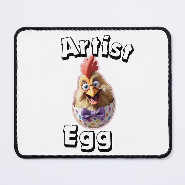 Item preview, Artist egg easter chicken designed and sold by Playful Strokes pom@pom.