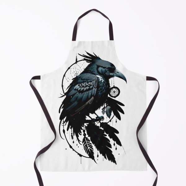 Item preview, raven, dreamcatcher, art, print, graphics designed and sold by DonnaBlankaArt.
