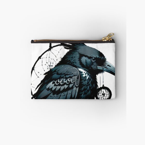 Aperçu de l'œuvre corbeau, capteur de rêves, art, impression, graphique créée et vendue par DonnaBlankaArt.