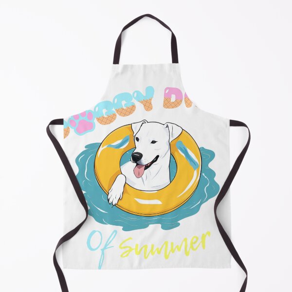 Item preview,  Doggy Days of summer aesthetic summer vacation dogo argentino dog in a swimming ring  designed and sold by GoodyPaws.