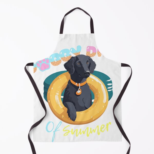 Item preview, Doggy Days of summer aesthetic summer vacation curly coated retriever dog in a swimming ring designed and sold by GoodyPaws.