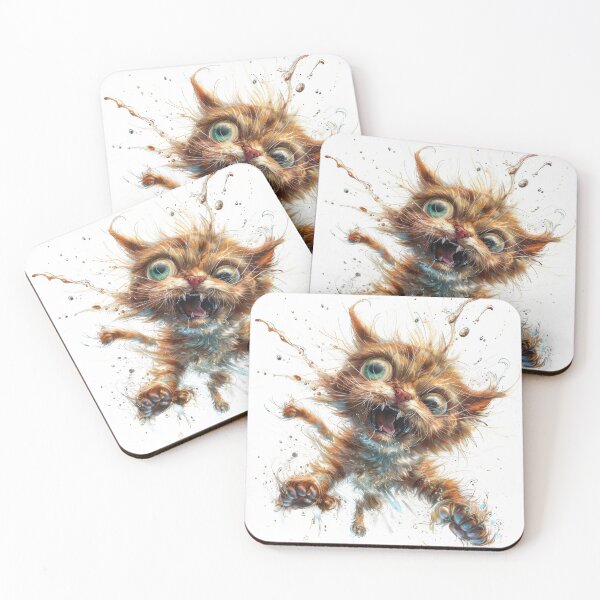Item preview, Cat with playful paws designed and sold by wolfgangrainer.