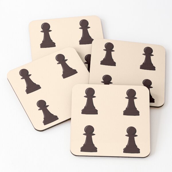 Item preview, Chess pawn pattern black designed and sold by Warrioll.