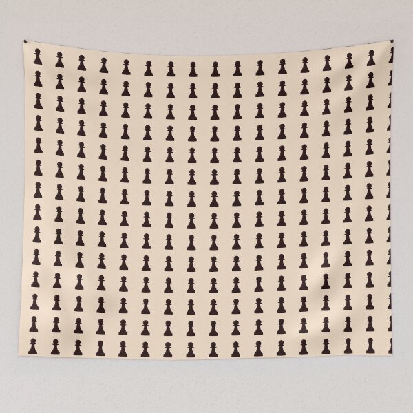 Item preview, Chess pawn pattern black designed and sold by Warrioll.