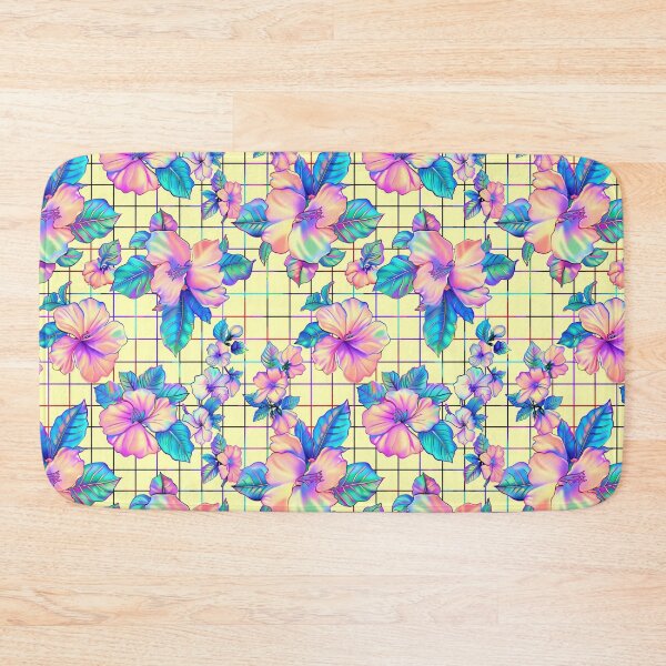 Item preview, Vaporwave flowers pattern designed and sold by Eolithic.