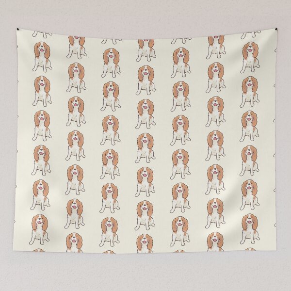 Item preview, Cute king charles spaniel art  designed and sold by Artofmayara.