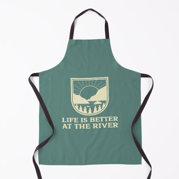 Item preview, Life is better at the river, a design for nature lover designed and sold by ThreadmyCanvas.