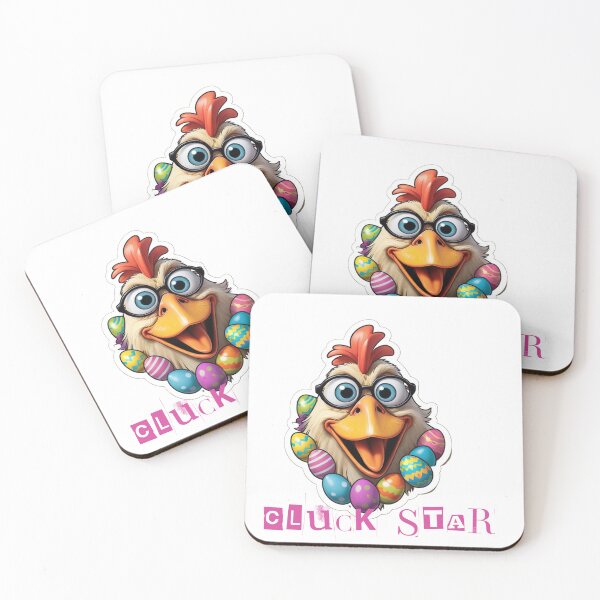 Item preview, cluck star easter egger chicken designed and sold by Playful Strokes pom@pom.