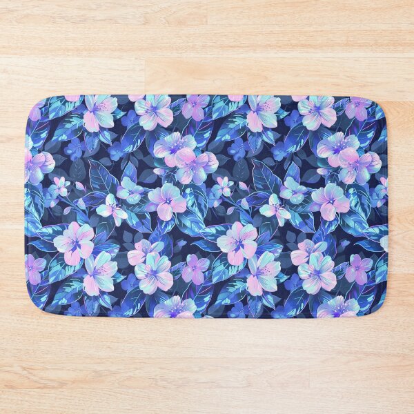 Item preview, Vaporwave flowers pattern designed and sold by Eolithic.
