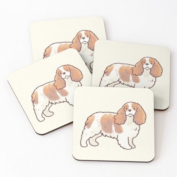 Item preview, Cute king charles spaniel dog art designed and sold by Artofmayara.