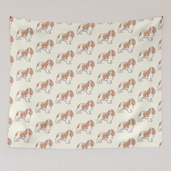 Item preview, Cute king charles spaniel dog art designed and sold by Artofmayara.