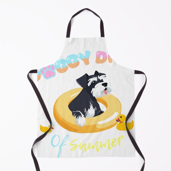 Item preview, Doggy Days of summer aesthetic summer vacation miniature schnauzer dog in a swimming ring  designed and sold by GoodyPaws.