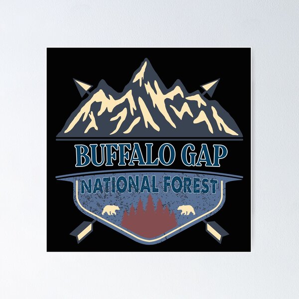 Item preview, Buffalo Gap National Grassland designed and sold by graphic-map.