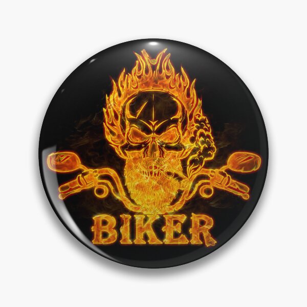 Item preview, Biker skull designed and sold by Biloyar.