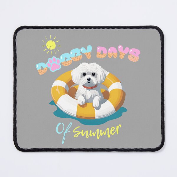 Item preview,  Doggy Days of summer aesthetic summer vacation maltese dog in a swimming ring  designed and sold by GoodyPaws.