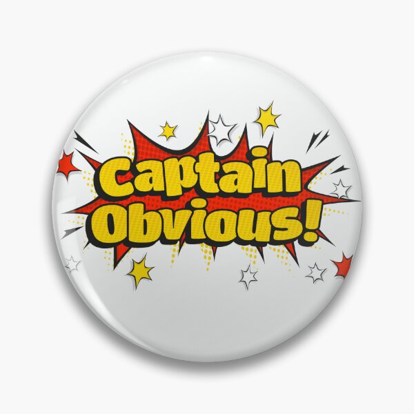 Item preview, Pop Art Captain Obvious Text Design designed and sold by jorgenmac.