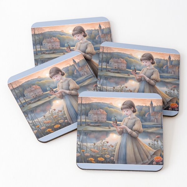 Item preview, The Girl With The Bird designed and sold by Nira Dabush.