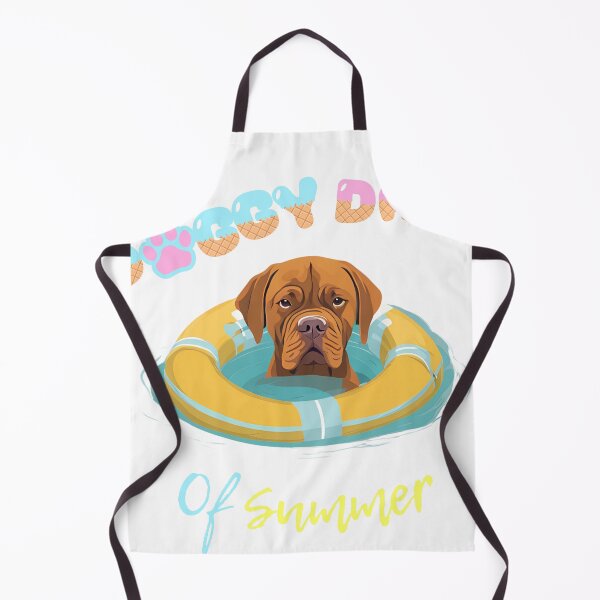 Item preview, Doggy Days of summer aesthetic summer vacation dogue de bordeaux dog in a swimming ring  designed and sold by GoodyPaws.