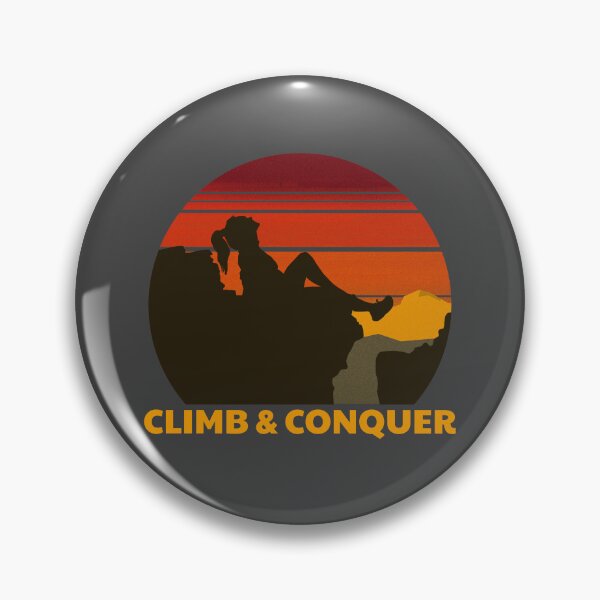 Item preview, Climb and Conquer - Climbing Design - Vintage Climbing  designed and sold by TTeamDesigns.