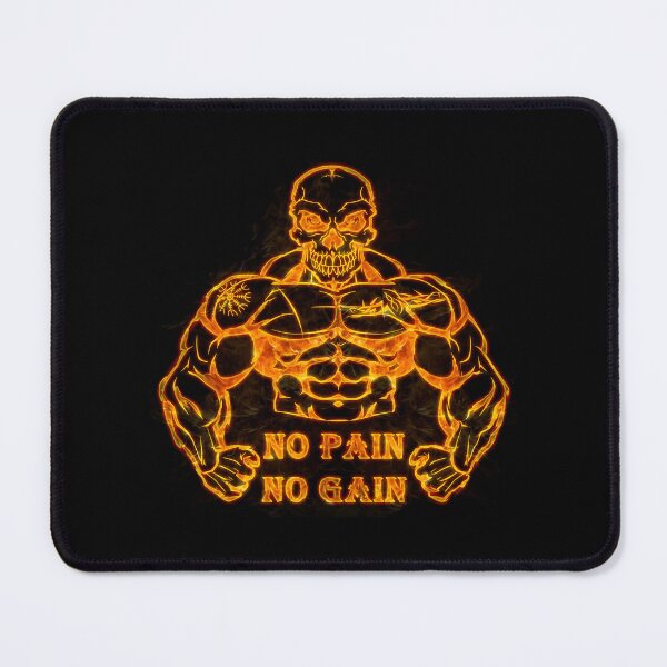 Item preview, No pain no gain, bodybuilding designed and sold by Biloyar.