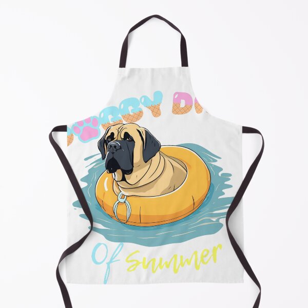 Item preview, Doggy Days of summer aesthetic summer vacation mastiff dog in a swimming ring  designed and sold by GoodyPaws.