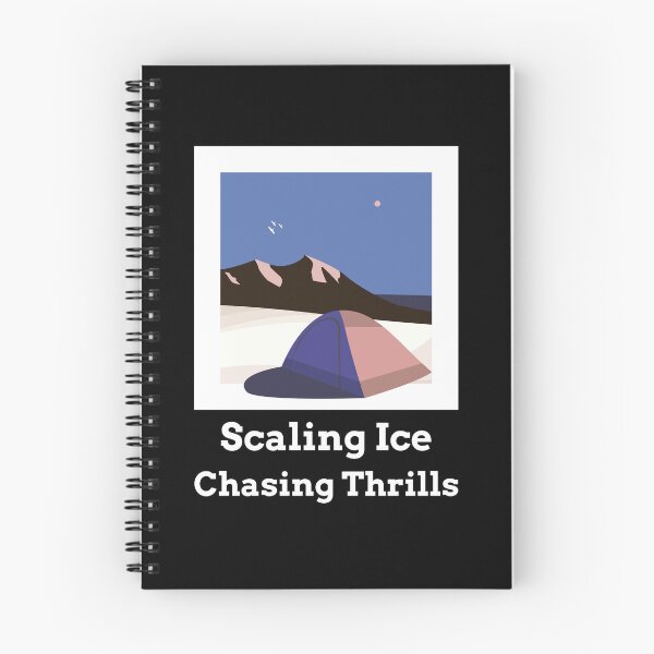 Item preview, Scaling Ice Chasing Thrills - Climbing Design - Vintage Climbing  designed and sold by TTeamDesigns.