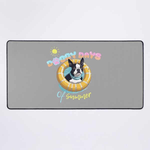Item preview, Doggy Days of summer aesthetic summer vacation boston terrier dog in a swimming ring  designed and sold by GoodyPaws.