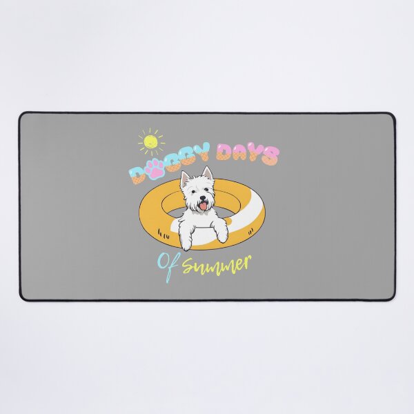 Item preview,  Doggy Days of summer aesthetic summer vacation west highland white terrier dog in a swimming ring  designed and sold by GoodyPaws.