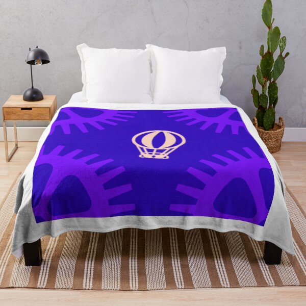 Item preview, Ascendancy in Azure Skies Beige and Purple Hot Air Balloon designed and sold by youme63.
