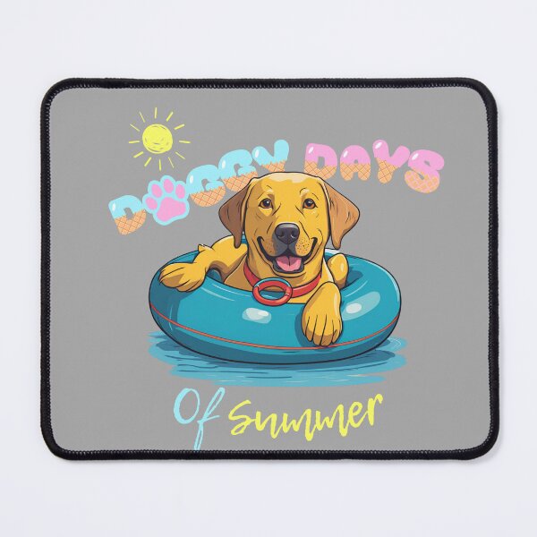 Item preview, Doggy Days of summer aesthetic summer vacation Labrador retriever dog in a swimming ring  designed and sold by GoodyPaws.
