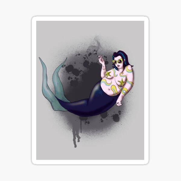 Gothic Mermaid Sticker