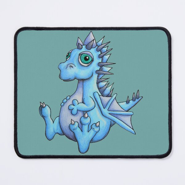 Item preview, Frostspike the Blue Dragon designed and sold by ILoveTheQuirky.
