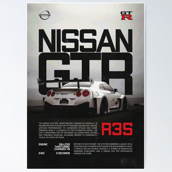 Nissan Gtr R35 Posters for Sale | Redbubble