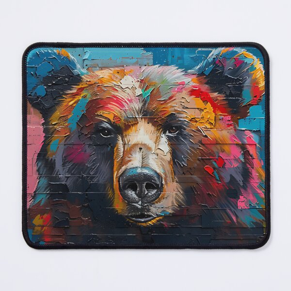 Item preview, Bear custom rainbow color/ Bear wall art designed and sold by CHOKCHAIVONGDEE.