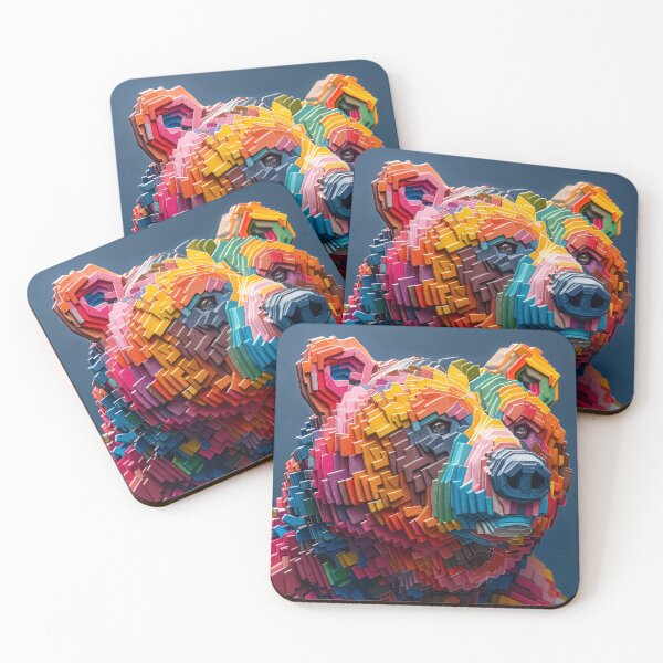 Item preview, Bear custom rainbow color designed and sold by CHOKCHAIVONGDEE.