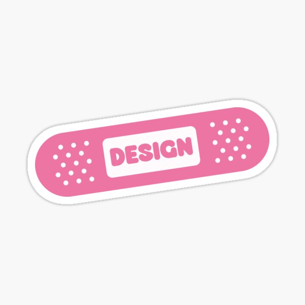 Item preview, (pink) design - UX Designer | Product Designer | UI Designer Stickers designed and sold by PoshPixel.