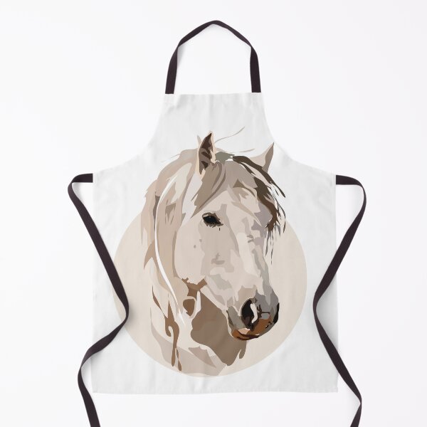 Item preview, White Horse with Circle Background designed and sold by littleanimalss.