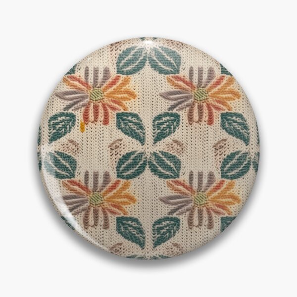 Item preview, Flora Crocheted Flowers Seamless Pattern  A70 designed and sold by ArtsyAbode66.
