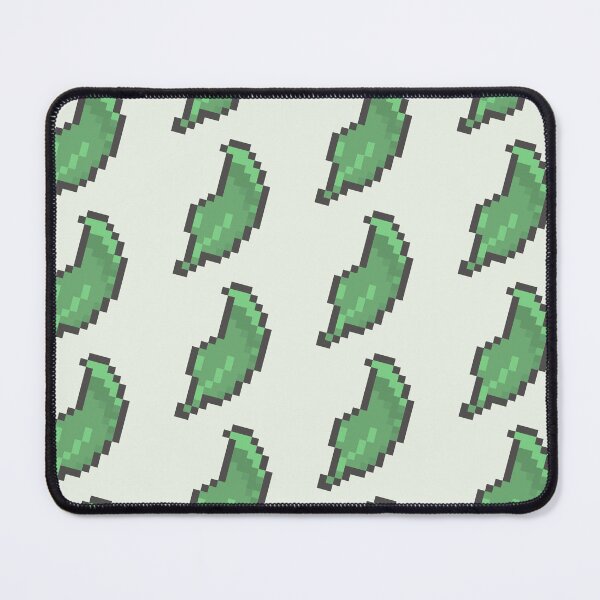 Item preview, green leaf pixel art designed and sold by helixter.