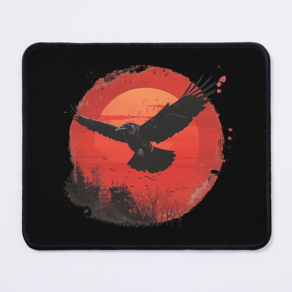 Item preview, Murder crow on sunset background designed and sold by S-ZYBI.