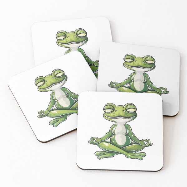Item preview, Zen Frog Meditating Design designed and sold by meshhead.