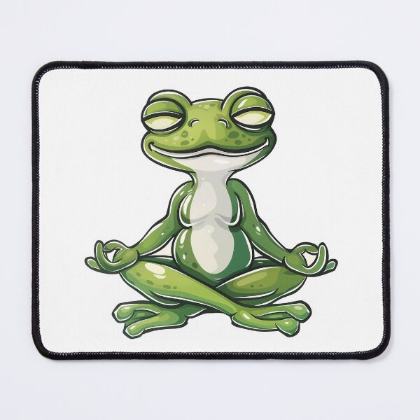 Item preview, Zen Frog Meditating Design designed and sold by meshhead.