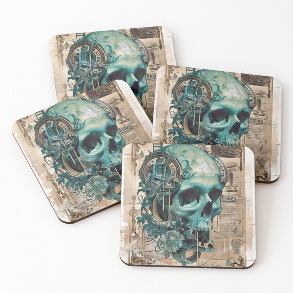 Artikelvorschau, green skull 1 entworfen und verkauft von ARTistCyberello.