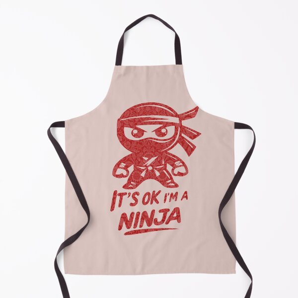 Item preview, It's OK I'm A Ninja Red Japanese Cartoon designed and sold by NosandEdgy.
