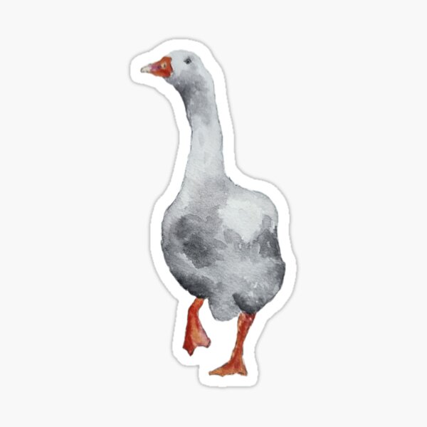 Item preview, Watercolour goose designed and sold by PaintedbyJodie.