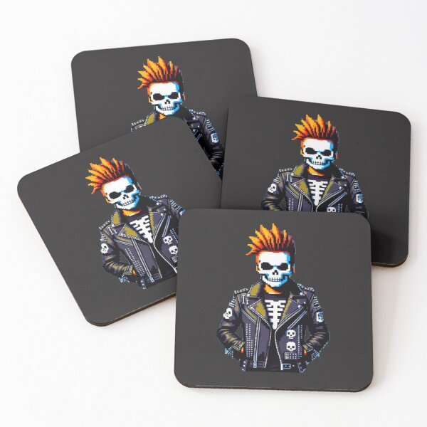 Item preview, Punk Skeleton: Rebellious Pixel Art designed and sold by Ronny-Owiso.