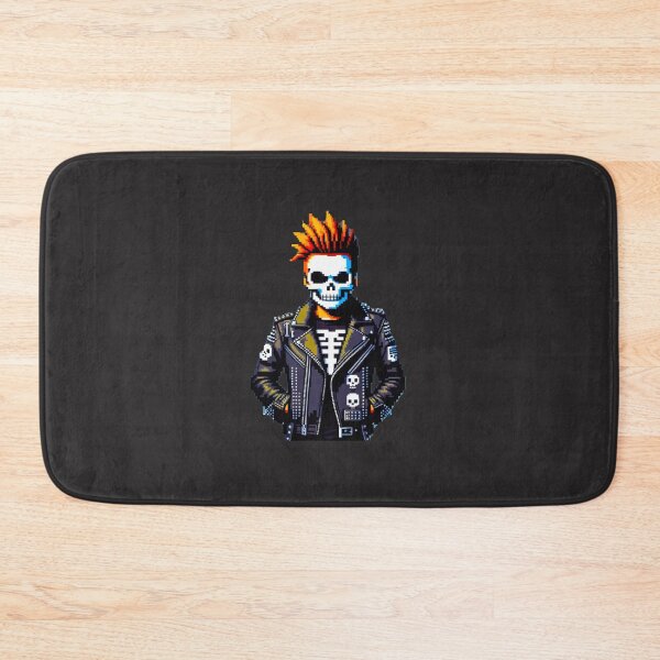 Item preview, Punk Skeleton: Rebellious Pixel Art designed and sold by Ronny-Owiso.