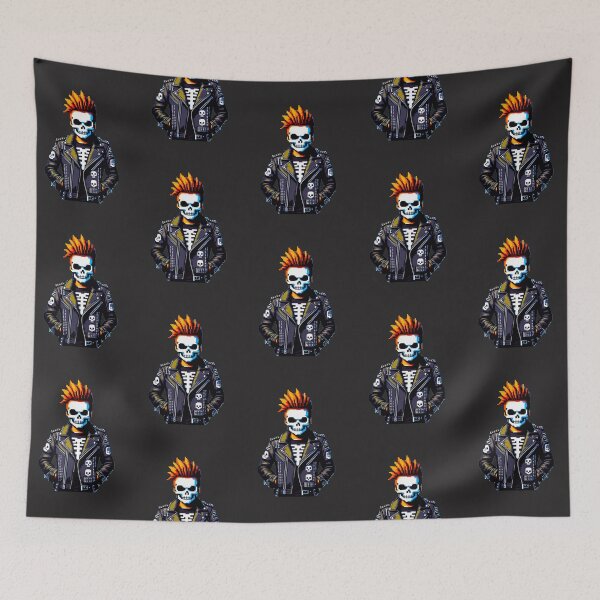 Item preview, Punk Skeleton: Rebellious Pixel Art designed and sold by Ronny-Owiso.